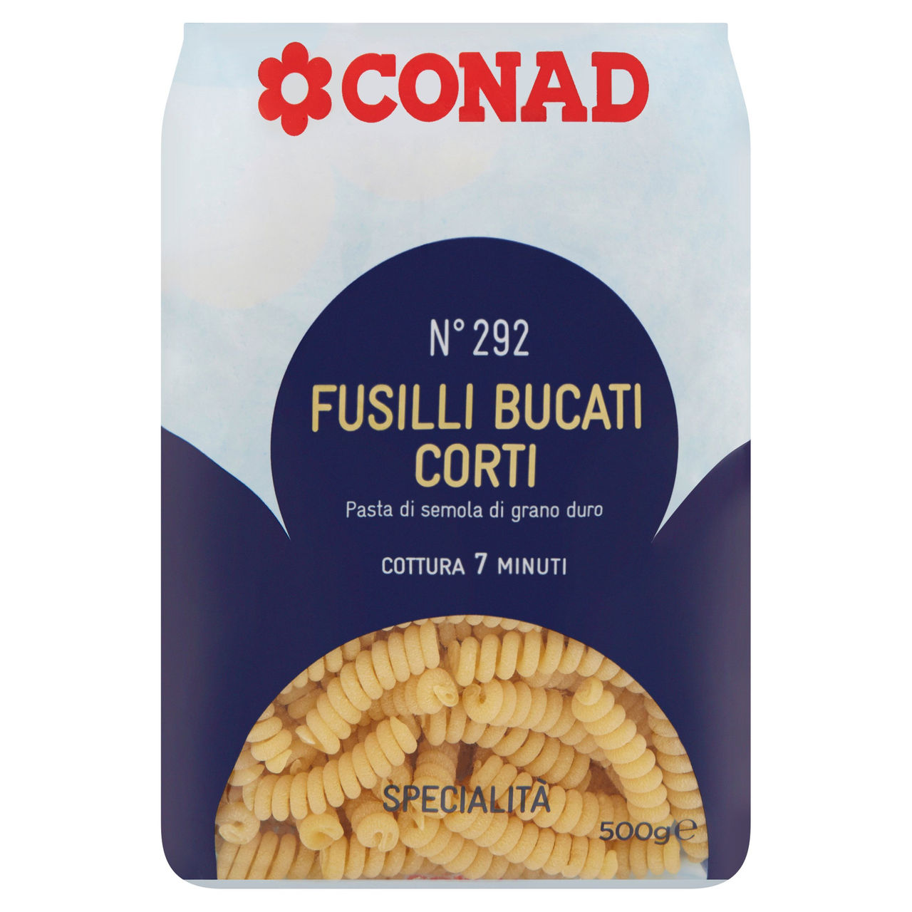 Pasta di Semola Fusilli Bucati Corti Conad