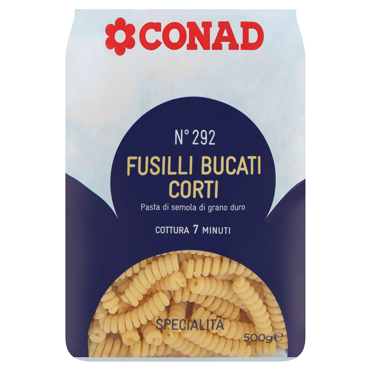 Pasta di Semola Fusilli Bucati Corti Conad