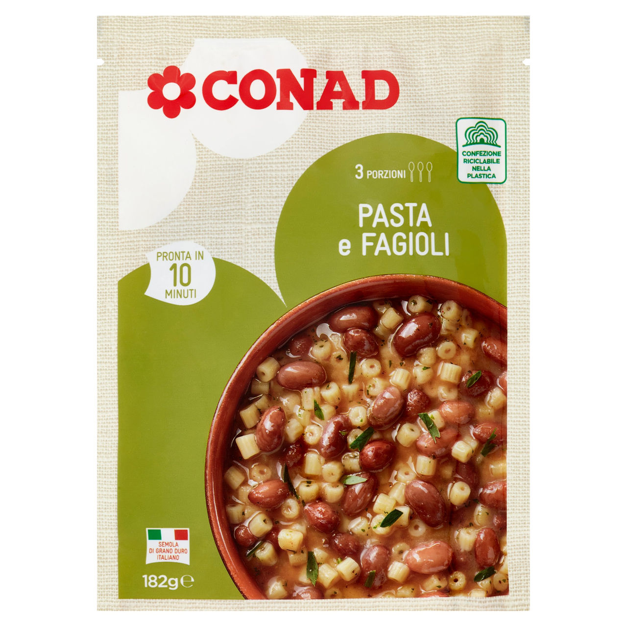 CONAD Pasta e Fagioli 182 g