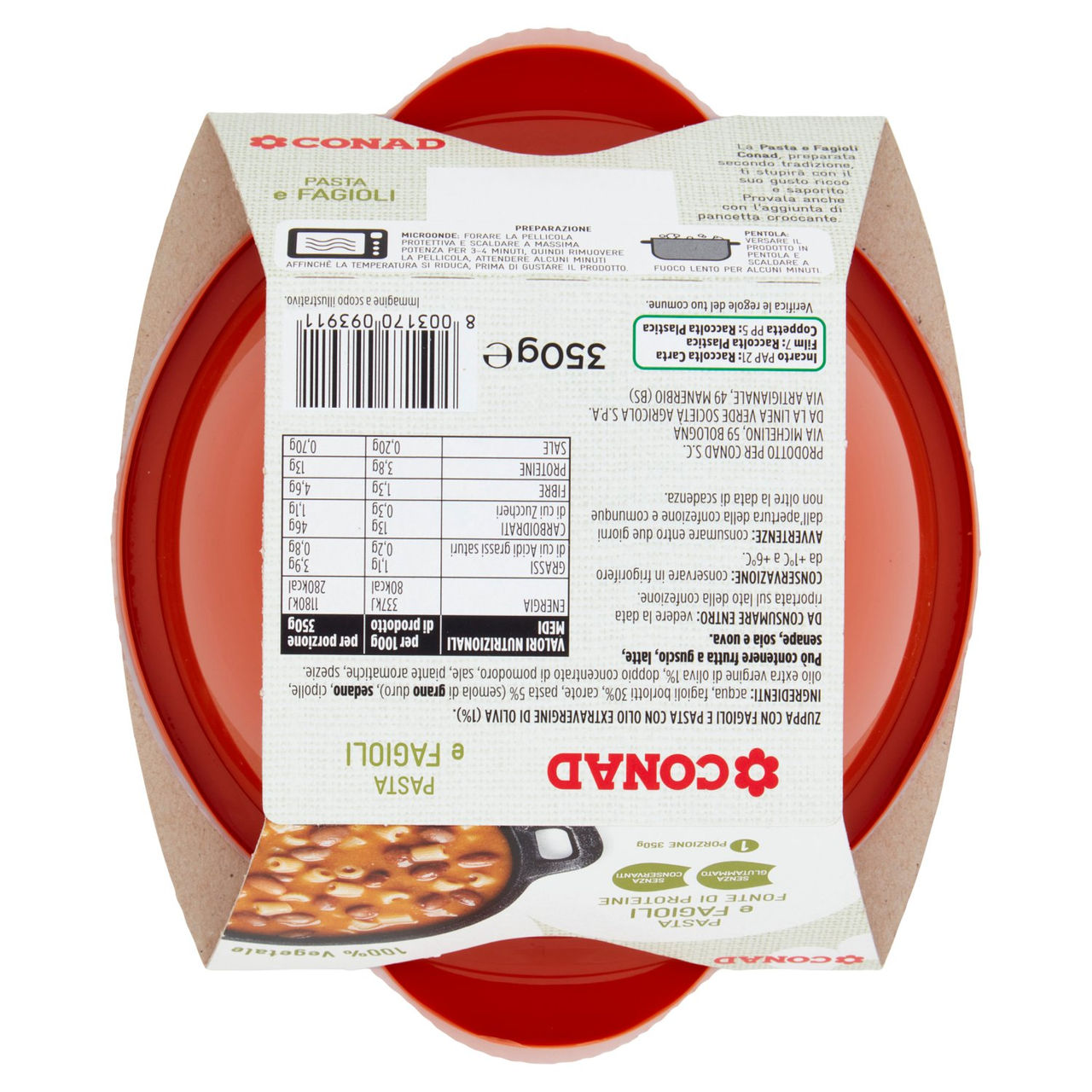 CONAD Pasta e Fagioli 350 g