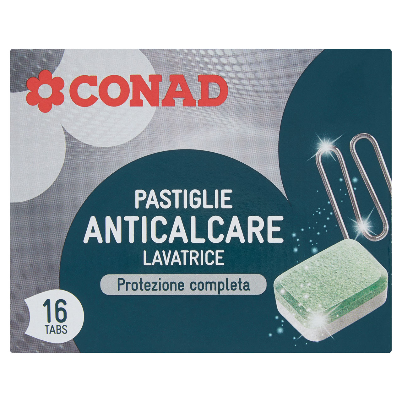 Pastiglie Anticalcare Lavatrice 16 tabs 256g Conad