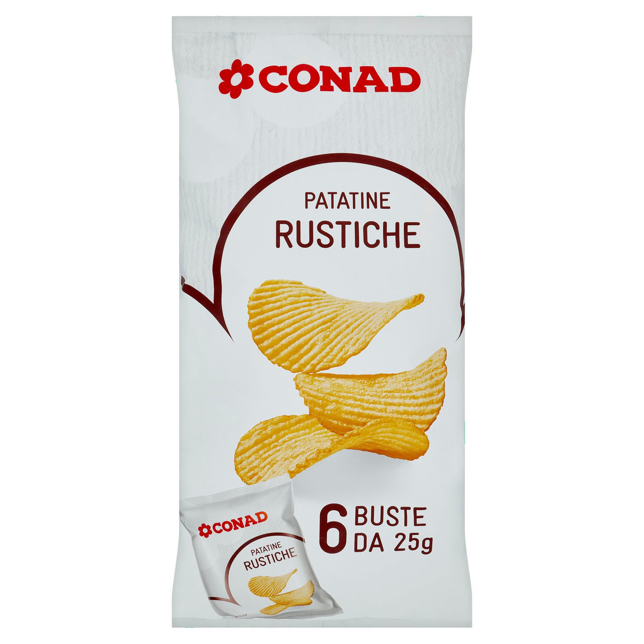 Patatine Rustiche 150 g - (6 x 25 g) Conad