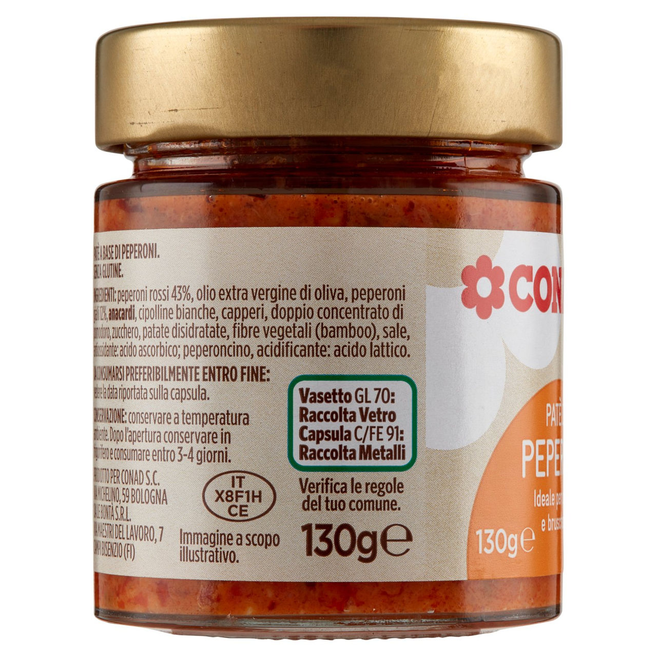 CONAD Patè di Peperoni 130 g