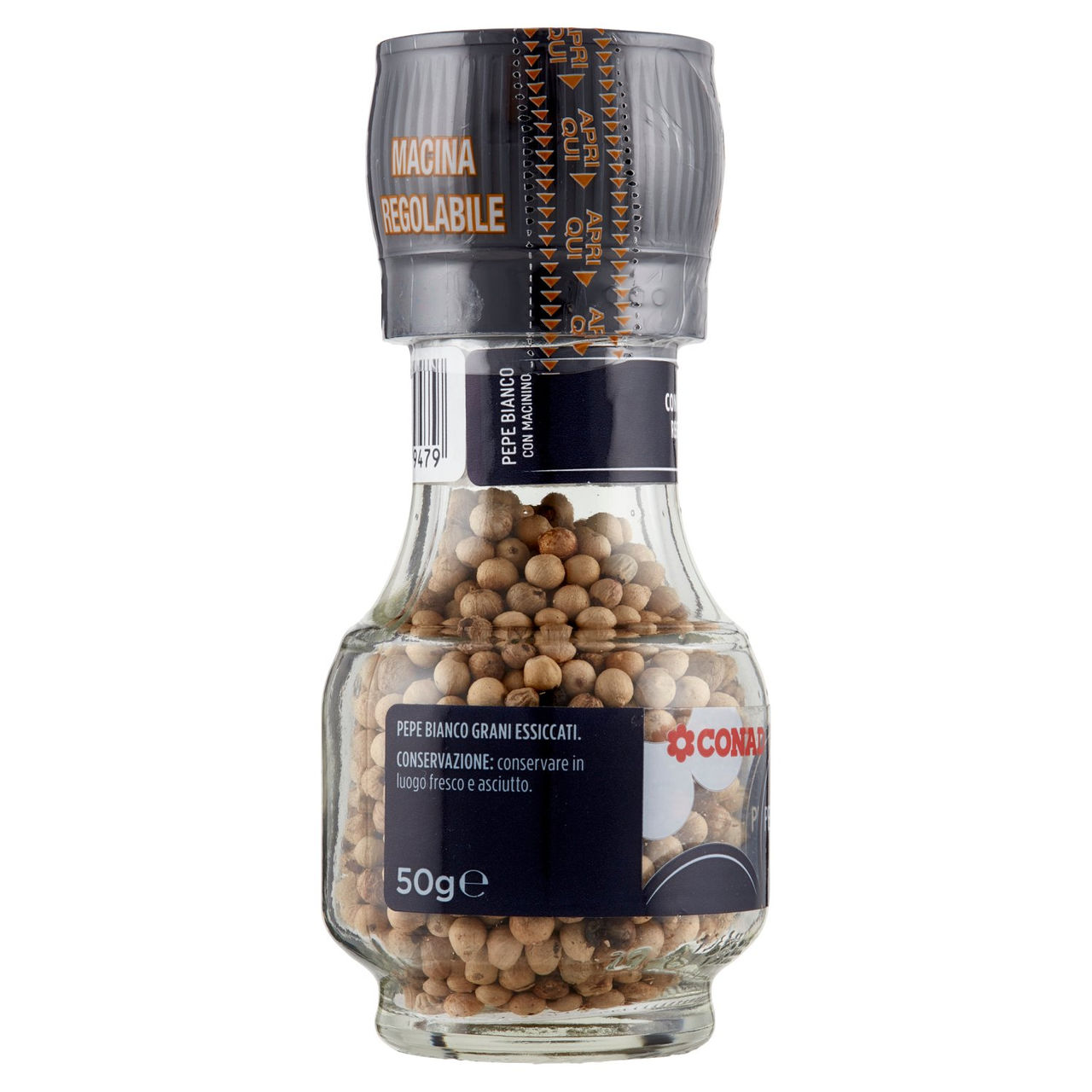 Pepe Bianco con Macinino 50g Conad online