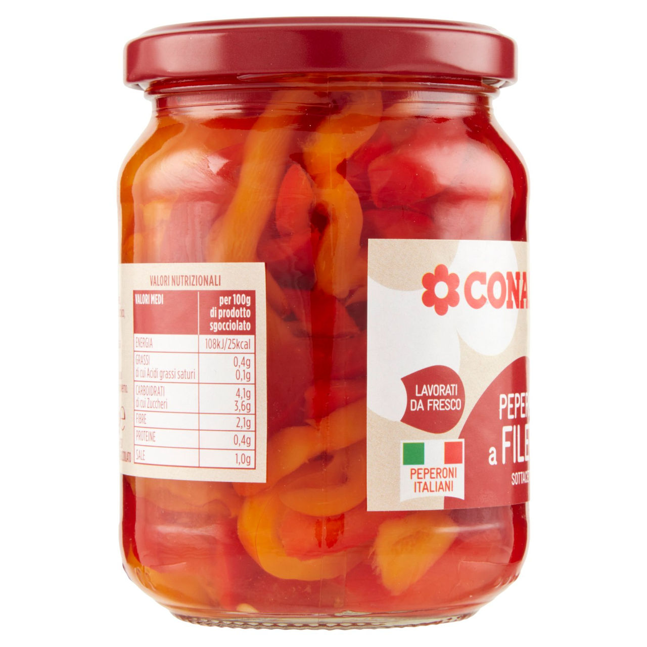 Peperoni a Filetti Sottaceto 300 g Conad