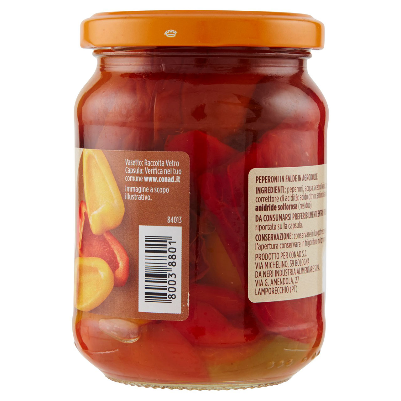 Peperoni in Falde Agrodolce 300 g Conad