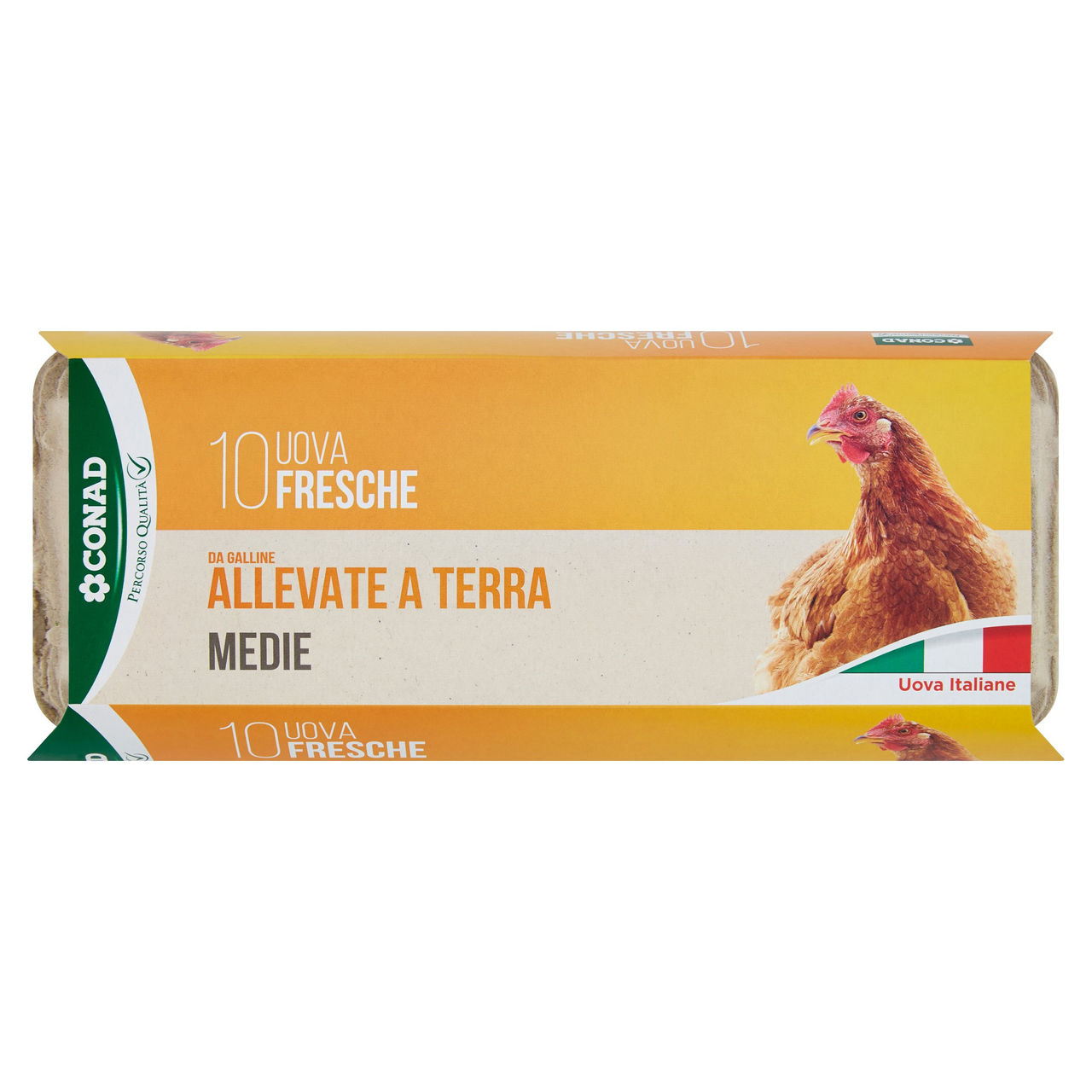 Uova medie x 10 da allevamento a terra Conad