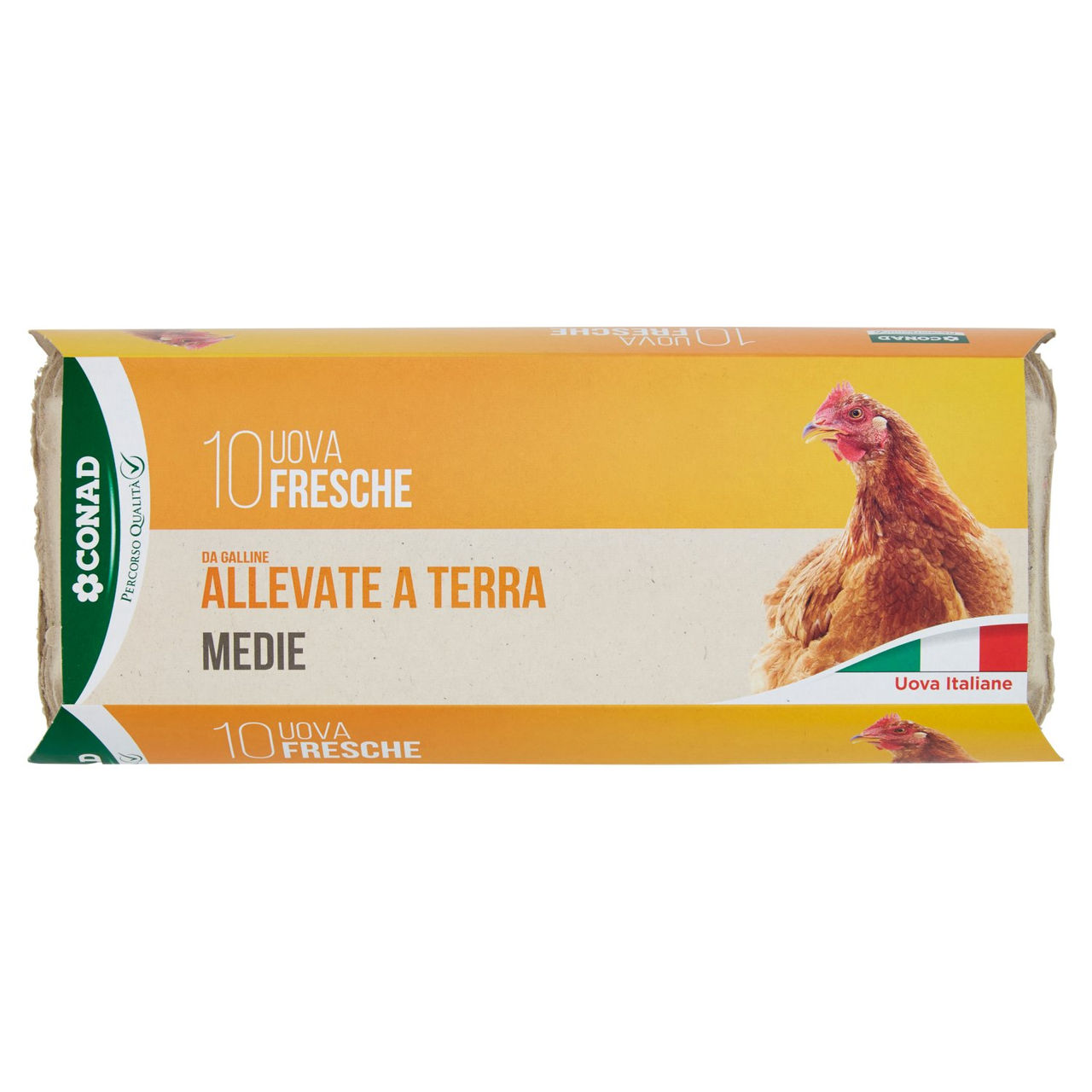 Uova medie x 10 da allevamento a terra Conad