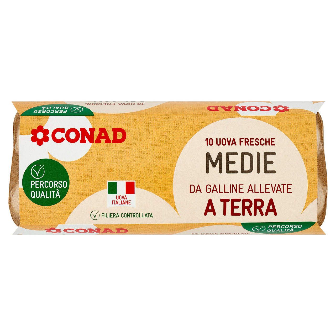 Uova medie x 10 da allevamento a terra Conad