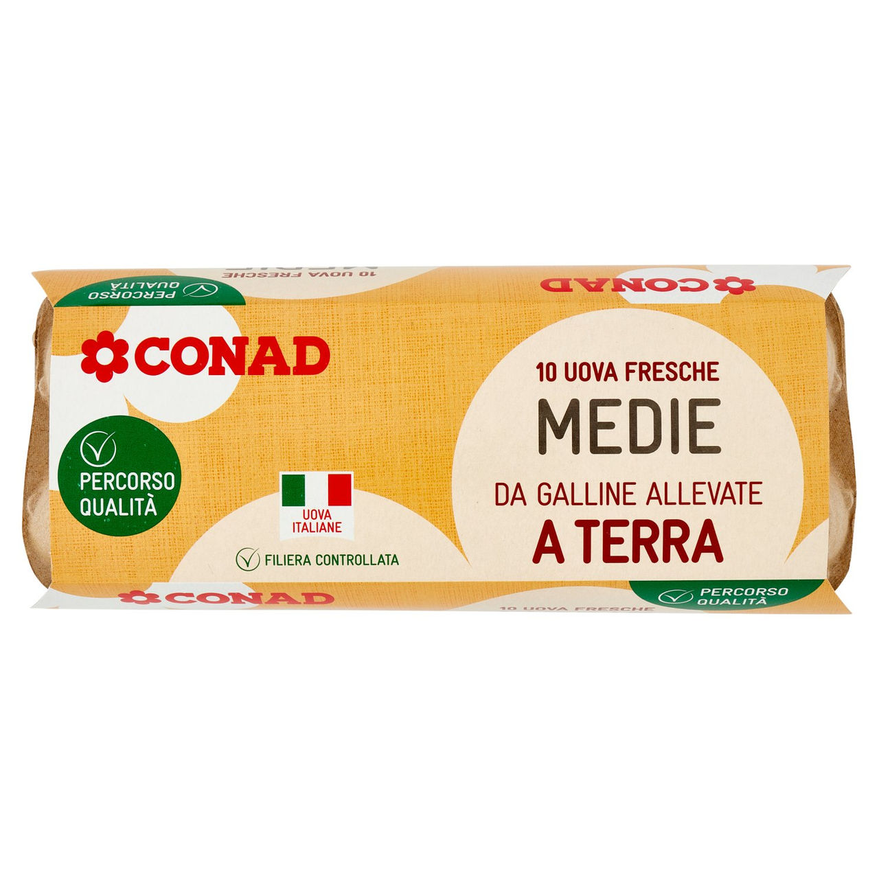 Uova medie x 10 da allevamento a terra Conad