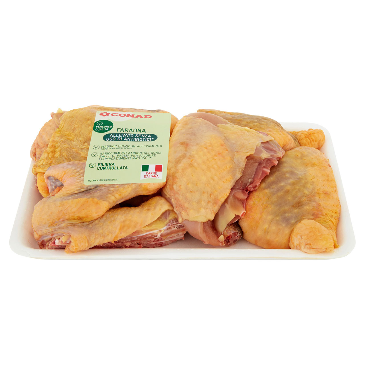CONAD PERCORSO QUALITÀ Allevato senza uso di antibiotici Faraona in Parti