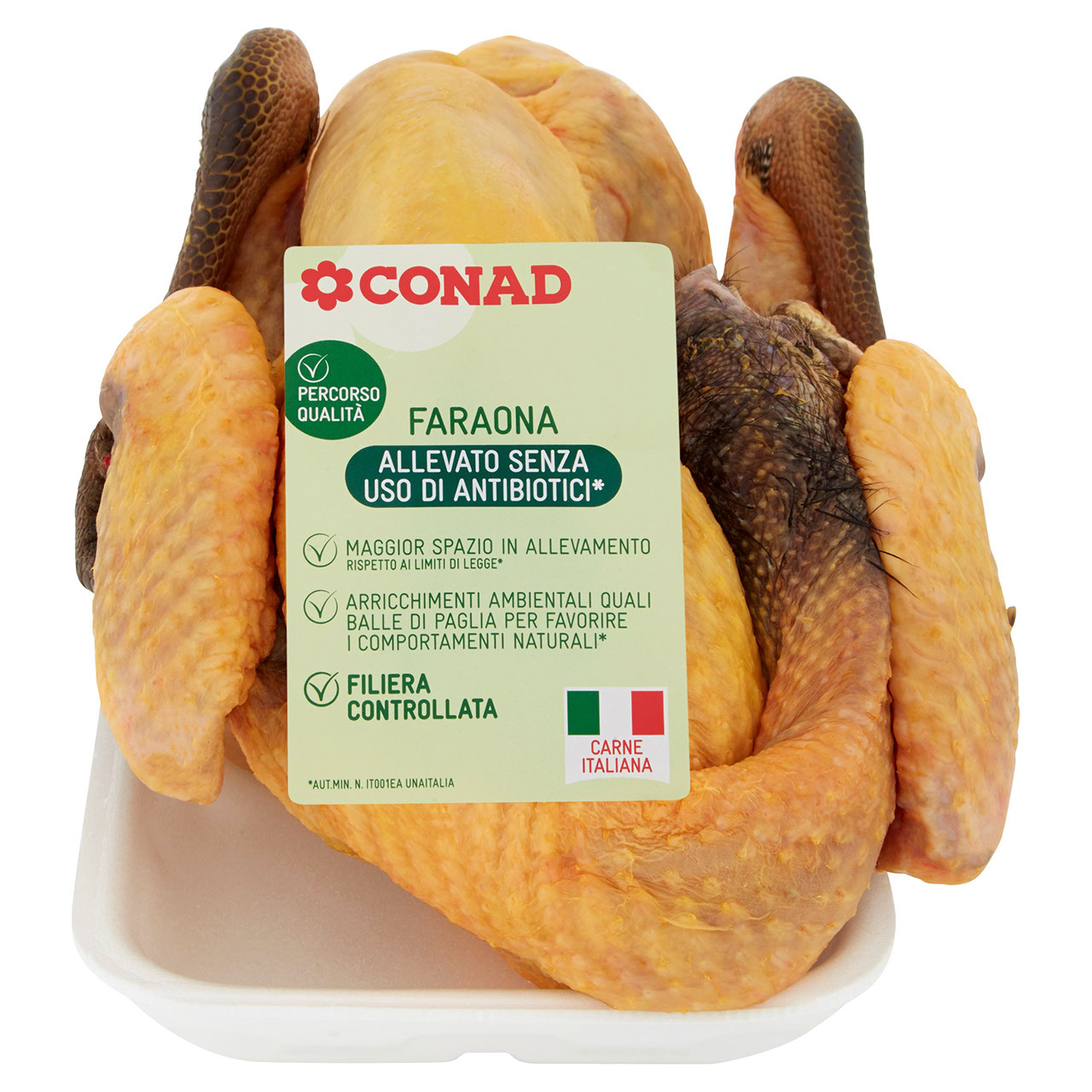 CONAD PERCORSO QUALITÀ Allevato senza uso di antibiotici Faraona Tradizionale