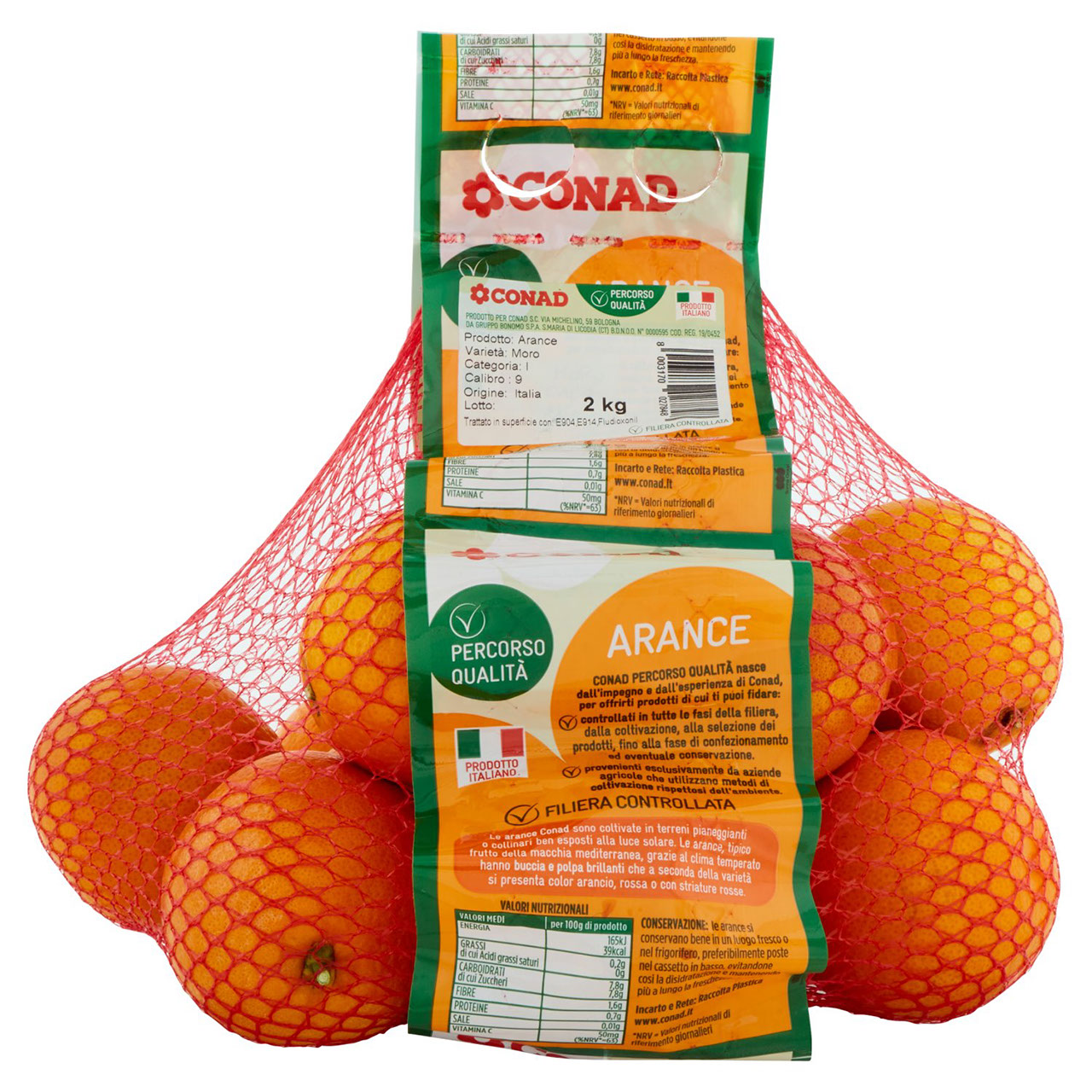 CONAD Percorso Qualità Arance Moro Italia cal. 9 2 kg