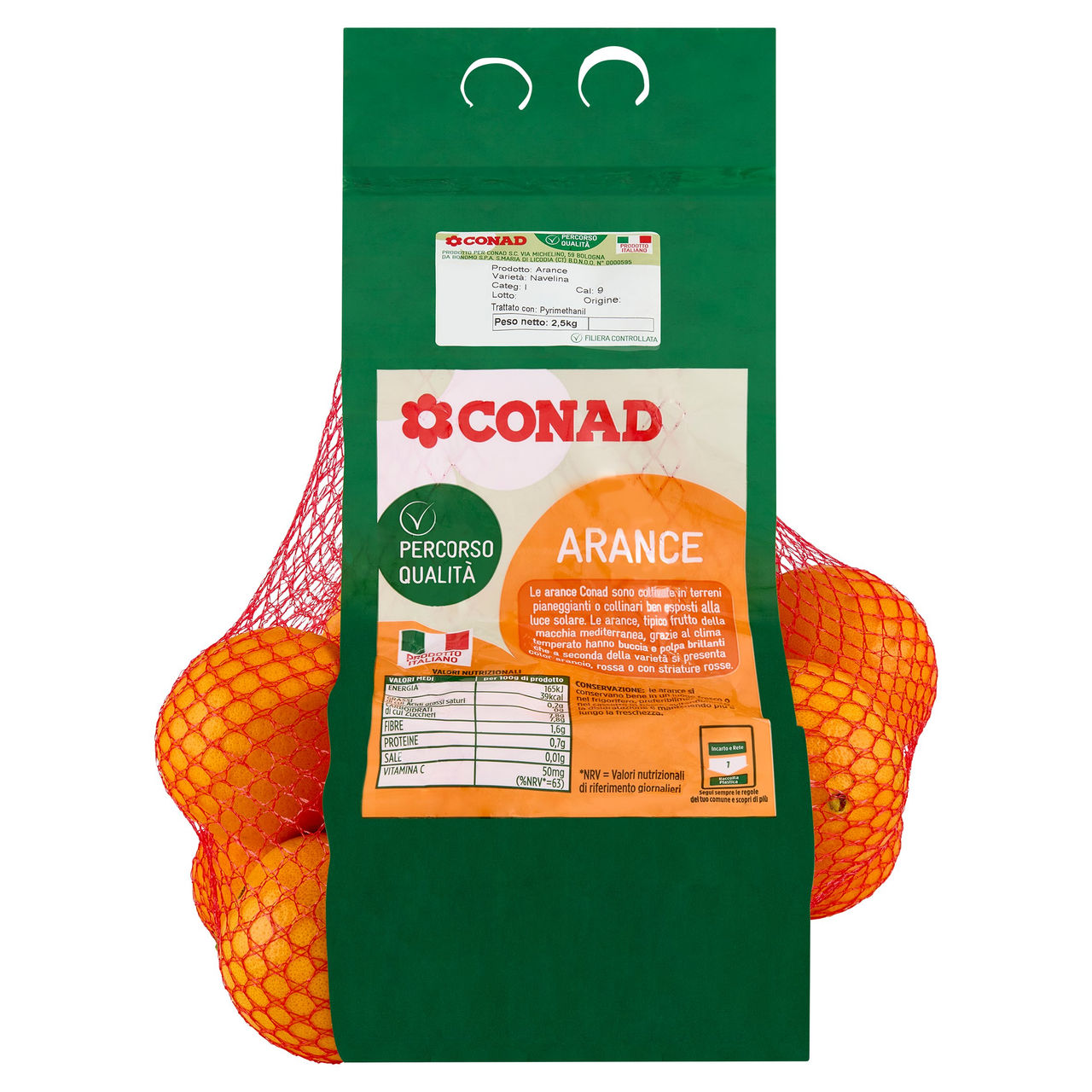CONAD Percorso Qualità Arance Navelina Italia Cal. 9 2,5 kg
