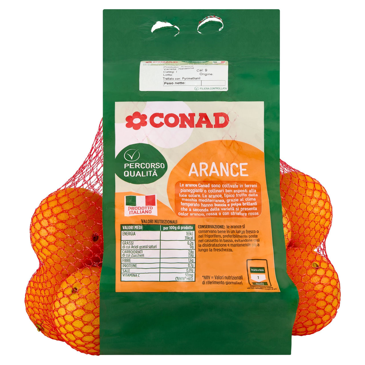 CONAD Percorso Qualità Arance Navelina Italia Cal. 9 2,5 kg
