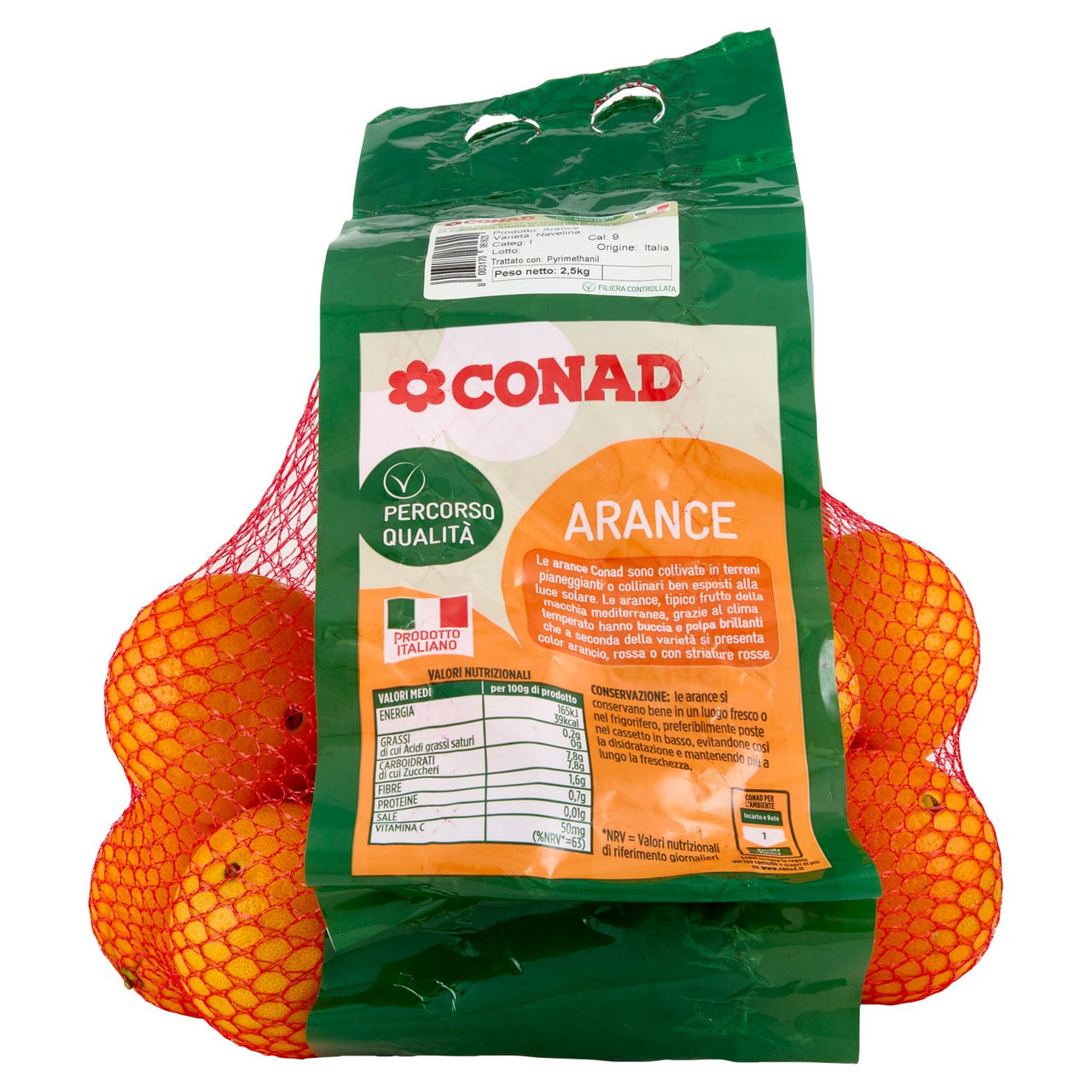 CONAD Percorso Qualità Arance Navelina Italia Cal. 9 2,5 kg