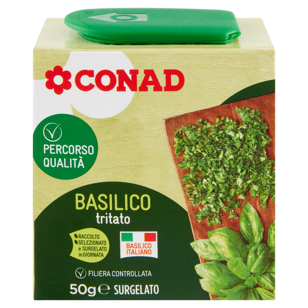 CONAD Percorso Qualità Basilico tritato Surgelato 50 g