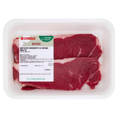 CONAD Percorso Qualità Bistecca Disossata di Bovino Adulto
