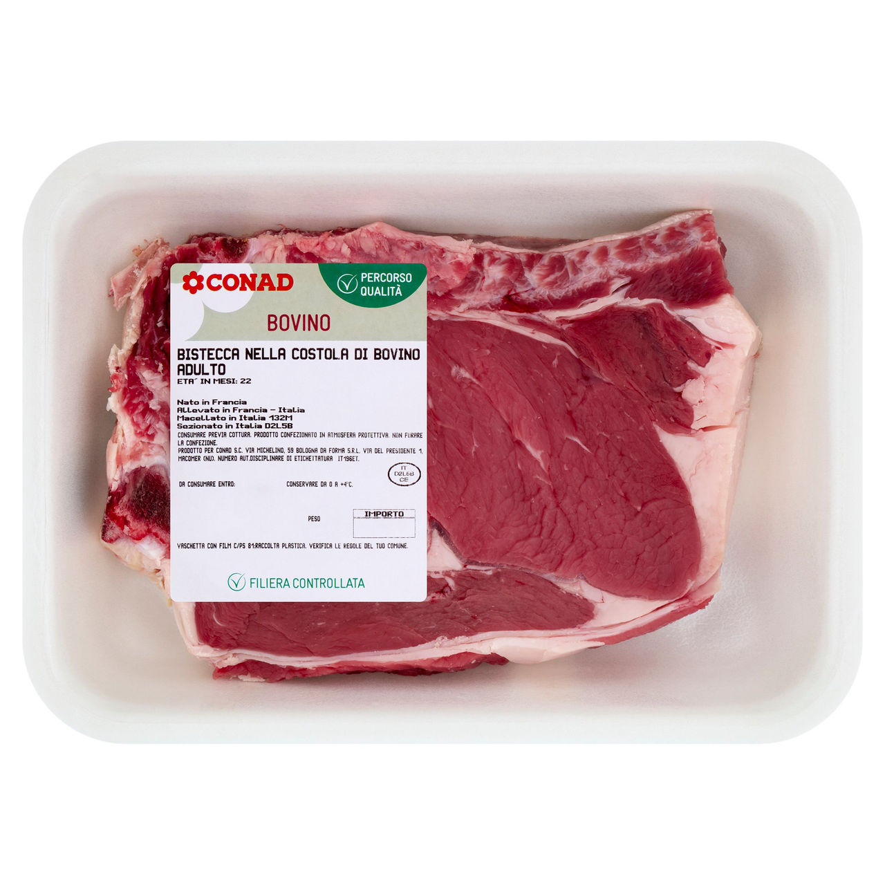 CONAD Percorso Qualità Bistecca nella Costola di Bovino Adulto