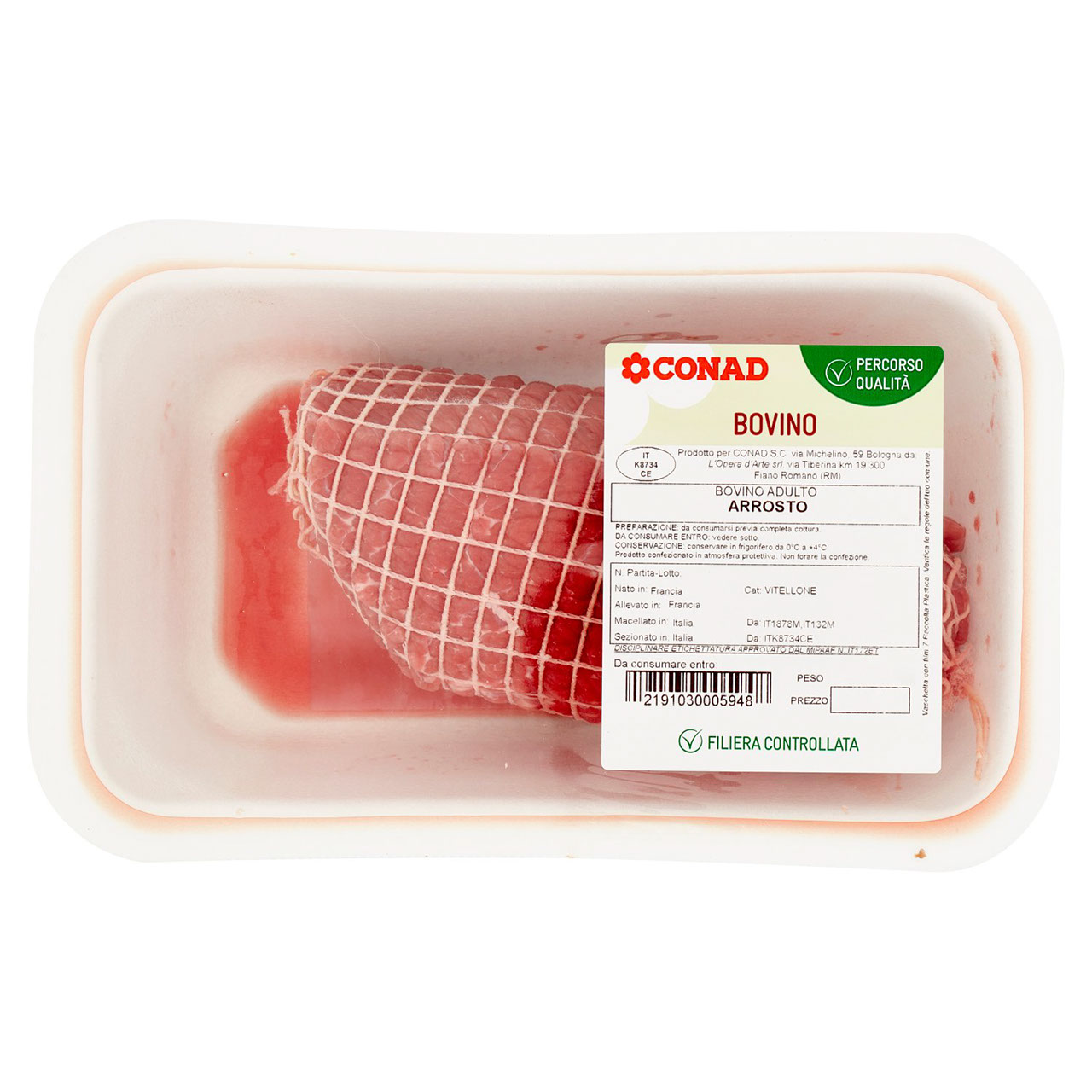 CONAD Percorso Qualità Bovino Adulto Arrosto