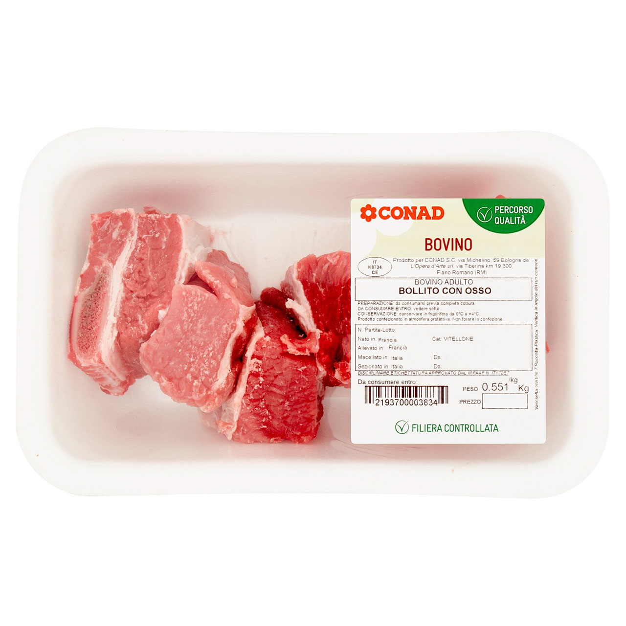 CONAD Percorso Qualità Bovino Adulto Bollito con Osso