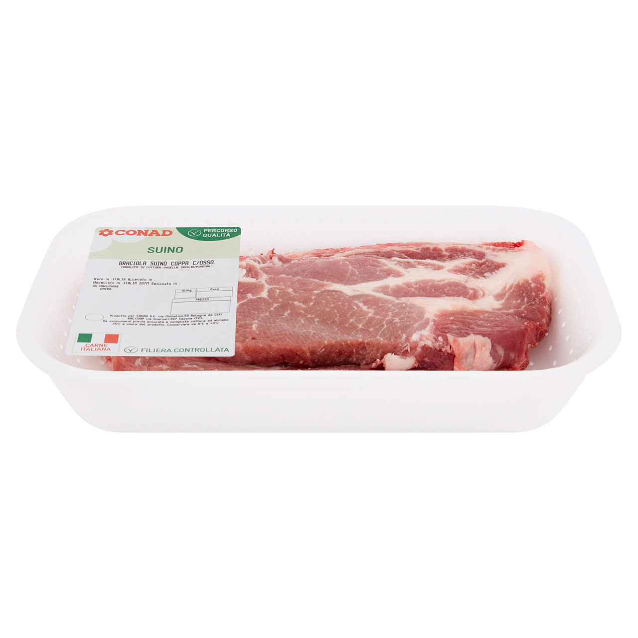 CONAD Percorso Qualità Braciola Suino Coppa c/Osso