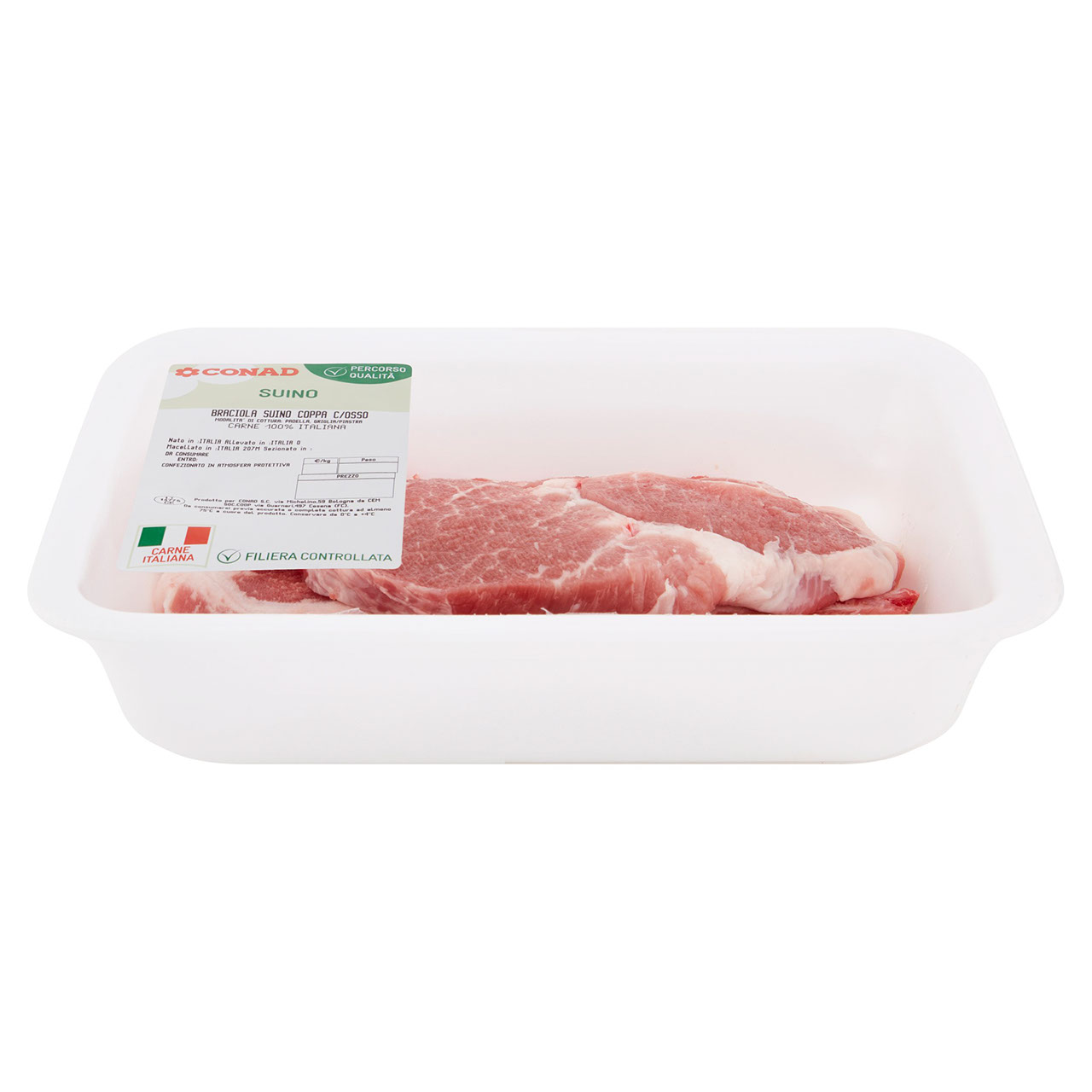 CONAD Percorso Qualità Braciola Suino Coppa c/Osso