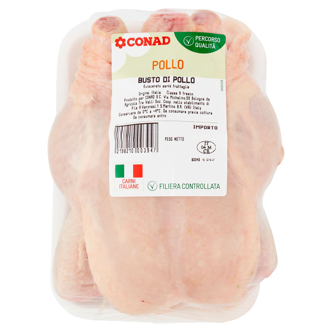 CONAD Percorso Qualità Busto di Pollo Eviscerato senza frattaglie