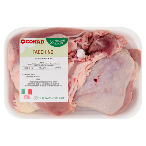 CONAD Percorso Qualità Coscia di Tacchino in Parti