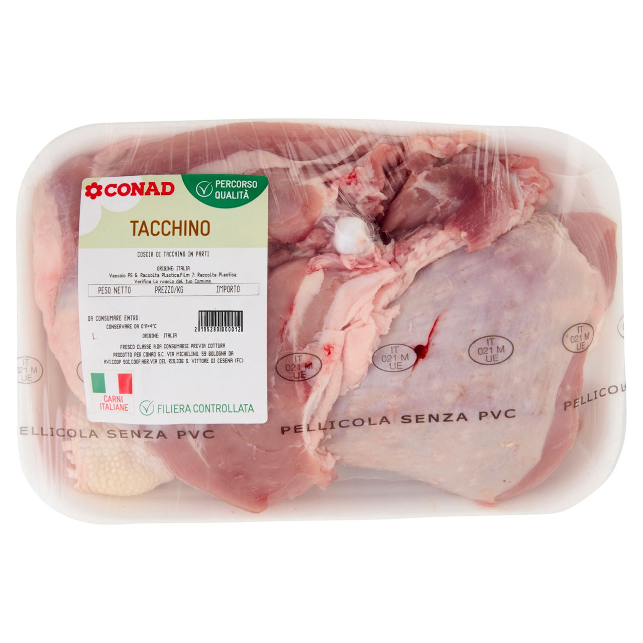 CONAD Percorso Qualità Coscia di Tacchino in Parti