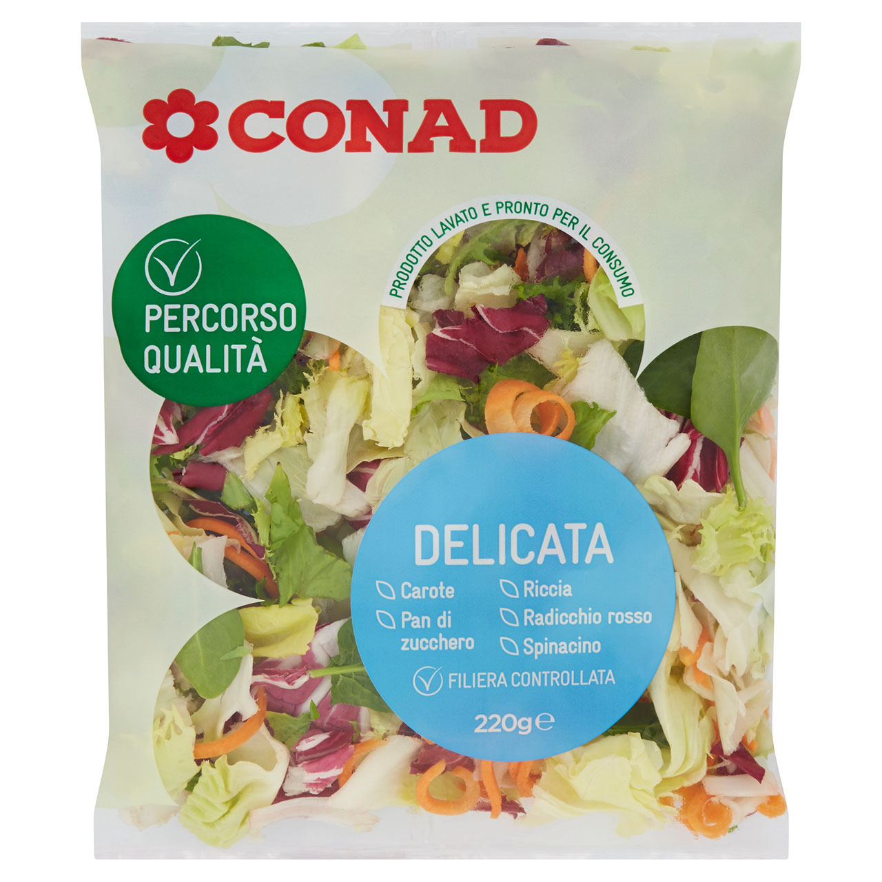 Insalata Mista con Carote 220 g Conad in vendita online