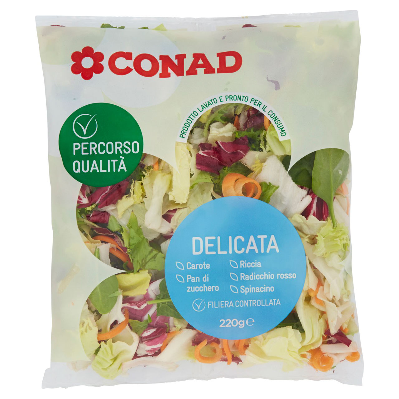 Insalata Mista con Carote 220 g Conad in vendita online