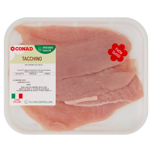CONAD Percorso Qualità Fesa Tacchino Fette Sottili