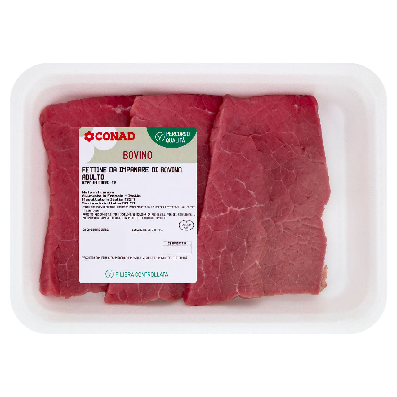 CONAD Percorso Qualità Fettine da Impanare di Bovino Adulto