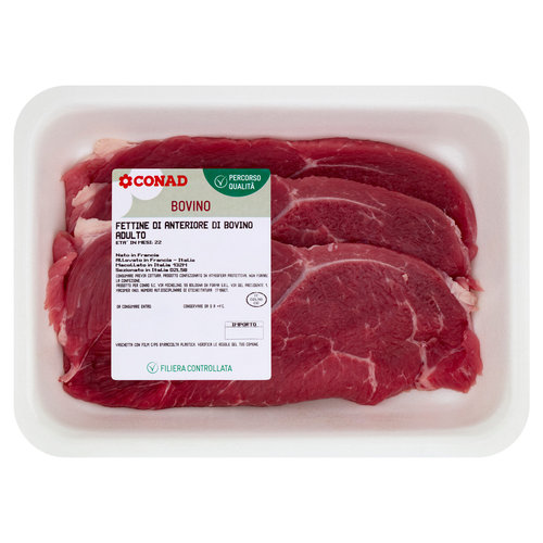 CONAD Percorso Qualità Fettine di Anteriore di Bovino Adulto