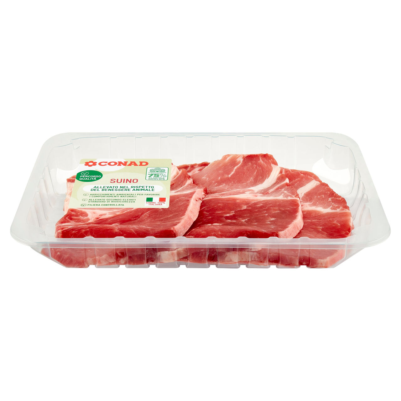 CONAD Percorso Qualità Fettine di Coppa di Suino S/O benessere 0,250 kg