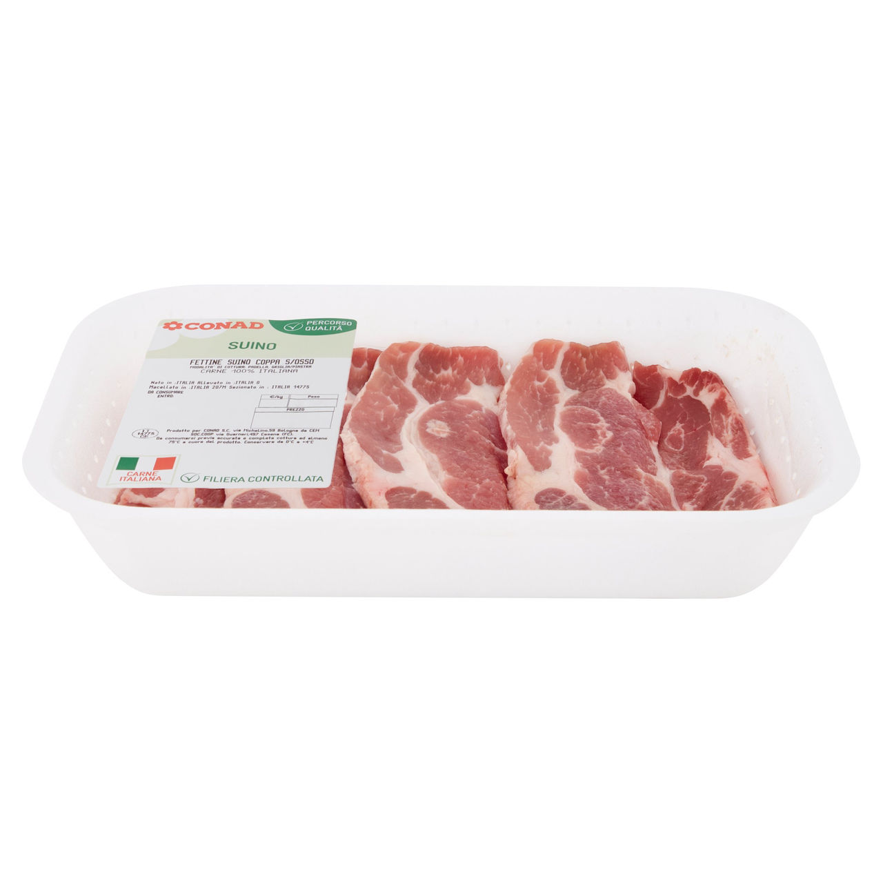 CONAD Percorso Qualità Fettine Suino Coppa s/Osso