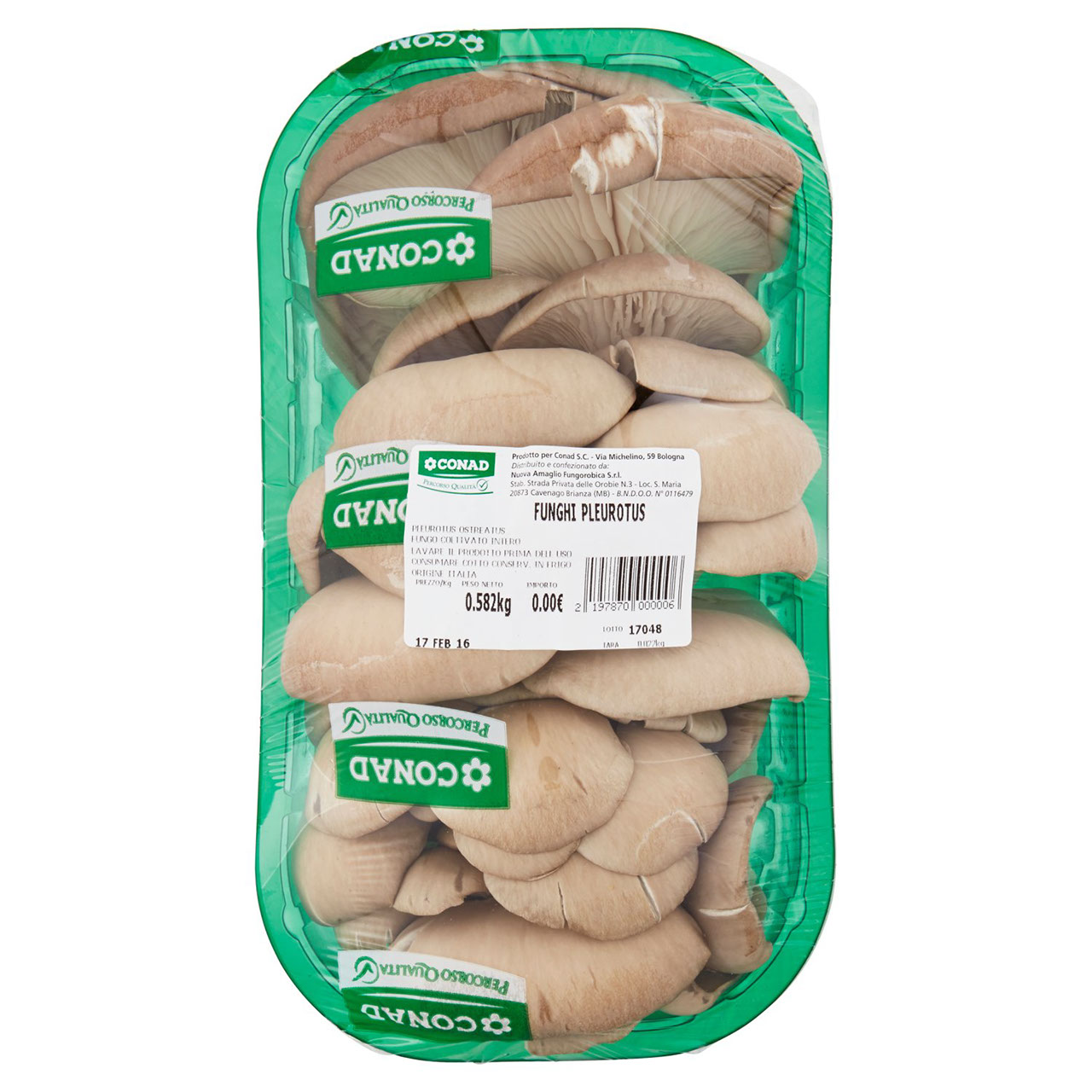 CONAD PERCORSO QUALITÀ Funghi Pleurotus Italia