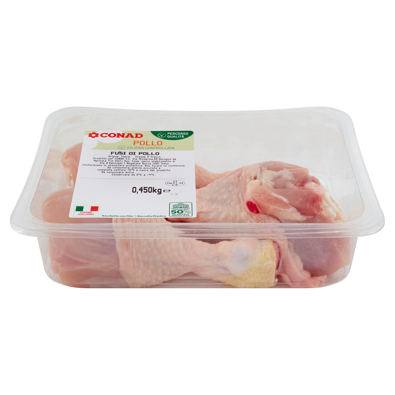Fusi di Pollo 0,450 kg Percorso Qualità Conad