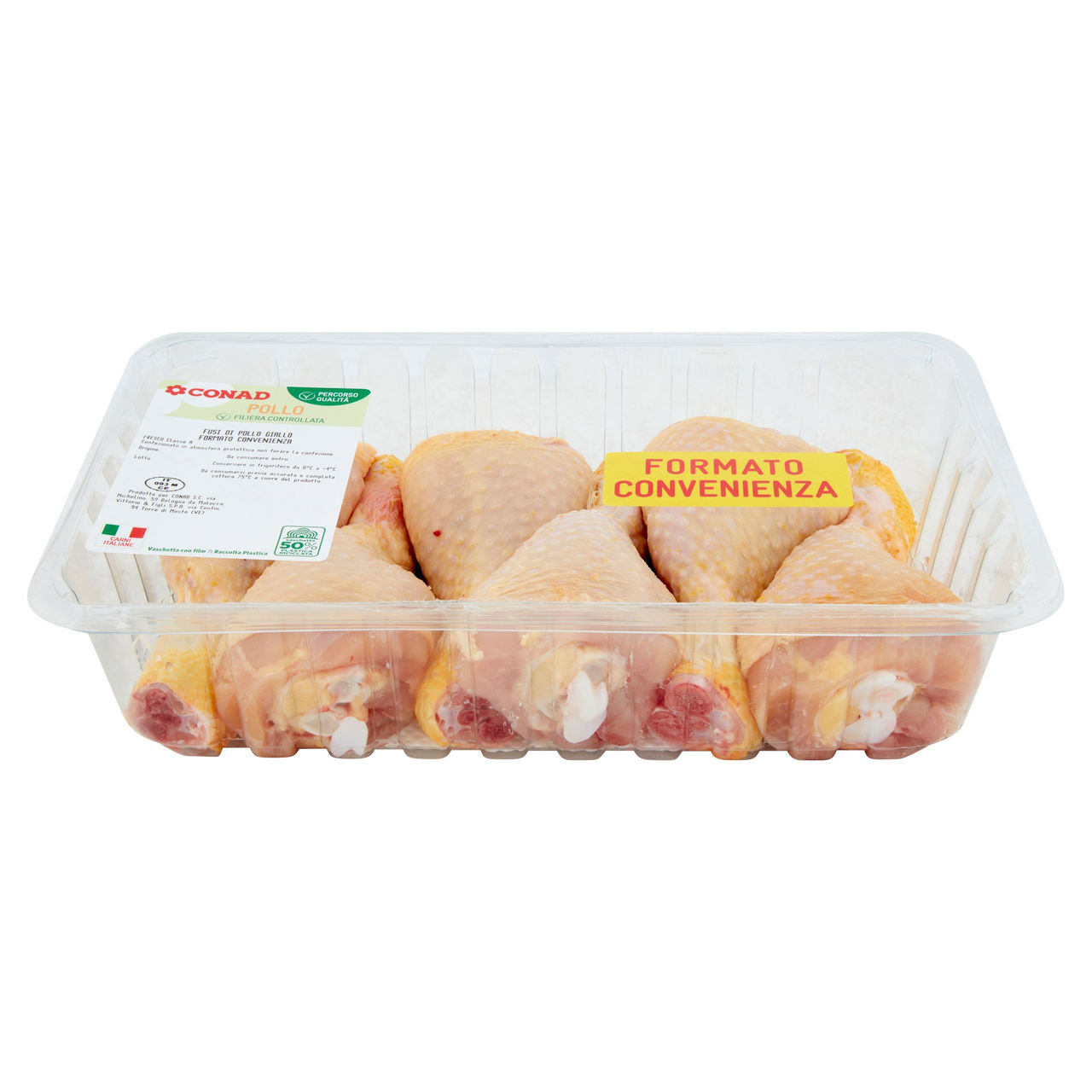 CONAD Percorso Qualità Fusi di Pollo Giallo Formato Convenienza 0,850 kg