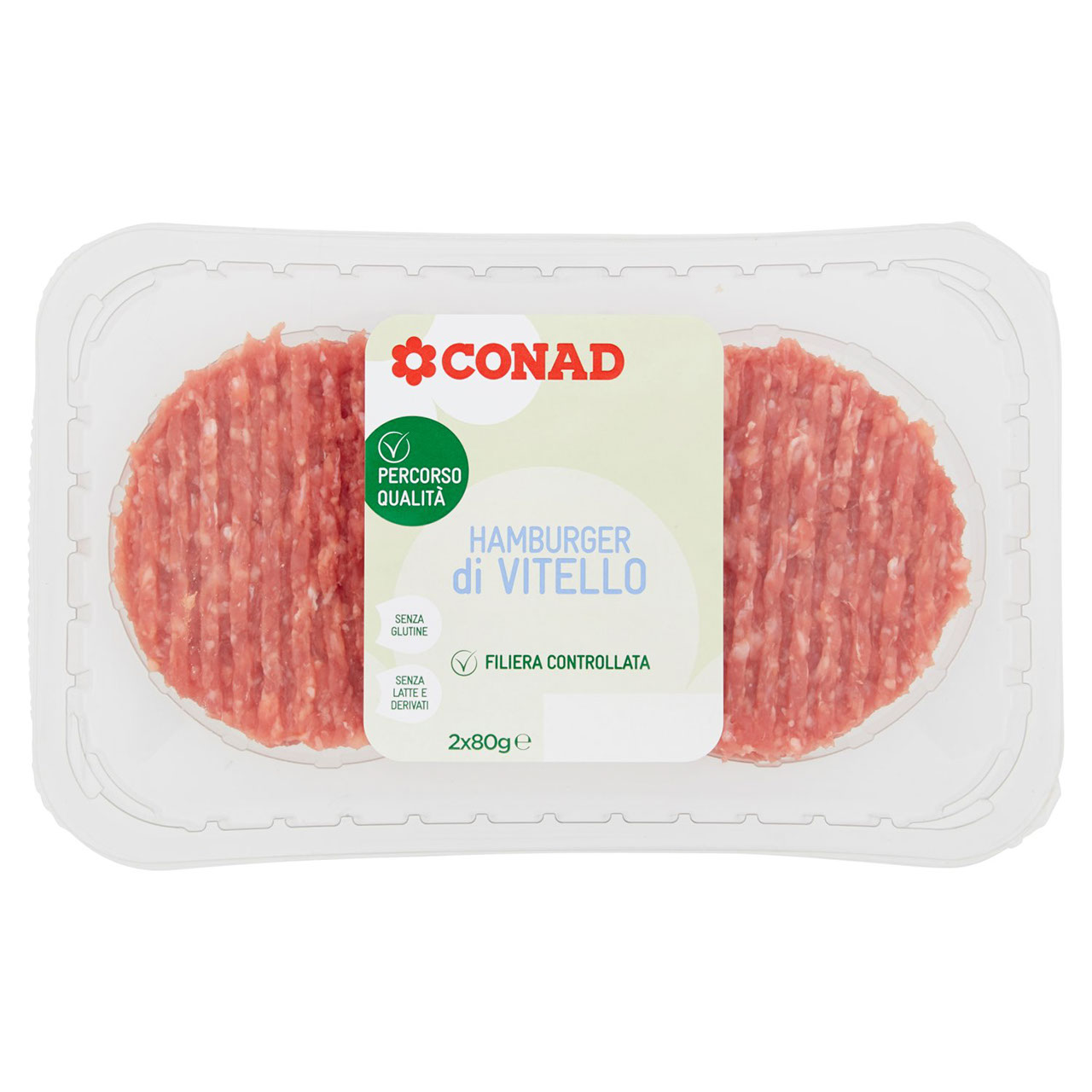 CONAD Percorso Qualità Hamburger di Vitello 2 x 80 g