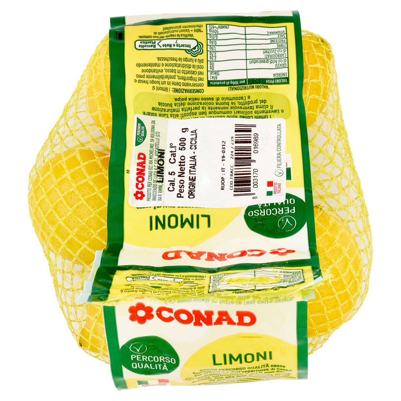 Limoni Femminello 0,500 kg Conad in vendita online