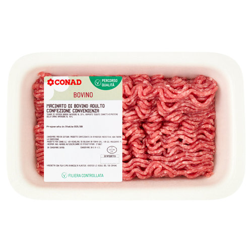 CONAD Percorso Qualità Macinato di Bovino Adulto Confezione Convenienza