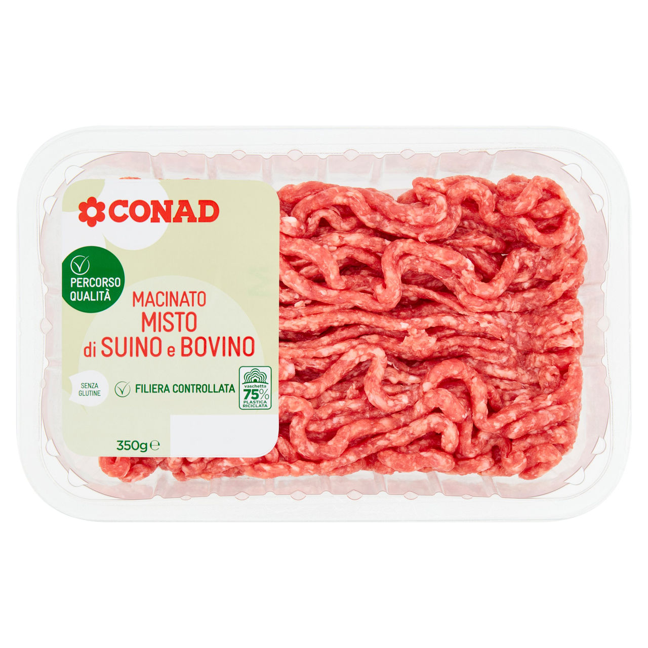 CONAD Percorso Qualità Macinato Misto di Suino e Bovino 350 g