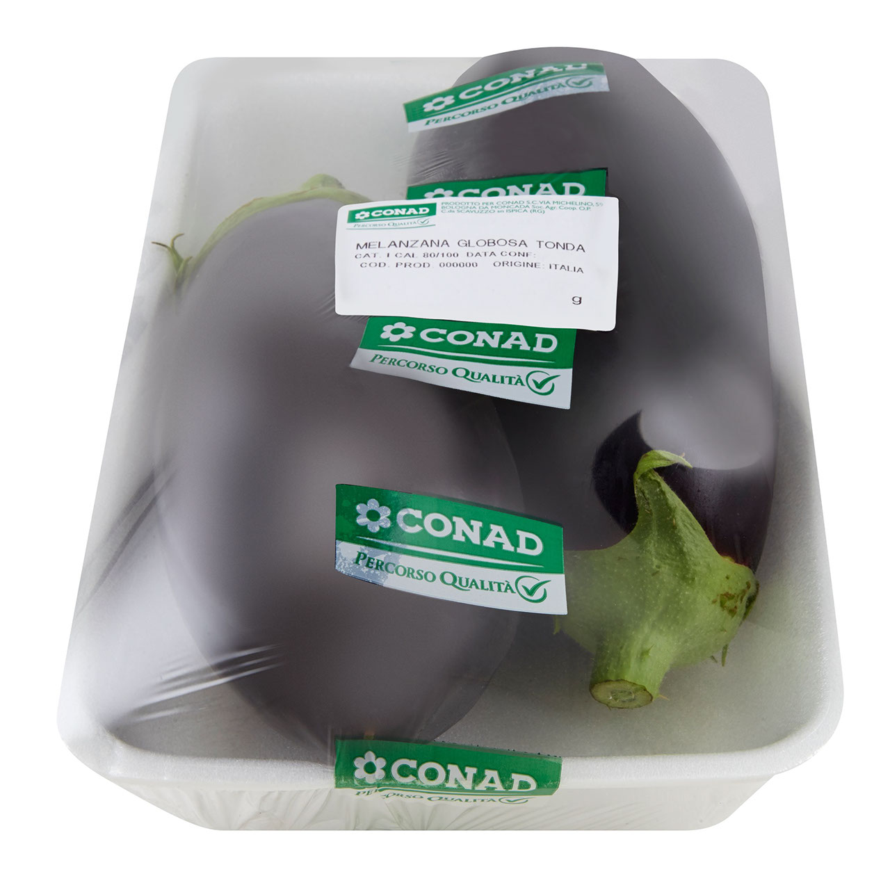 CONAD Percorso Qualità Melanzana Globosa Tonda Italia cal. 80/100