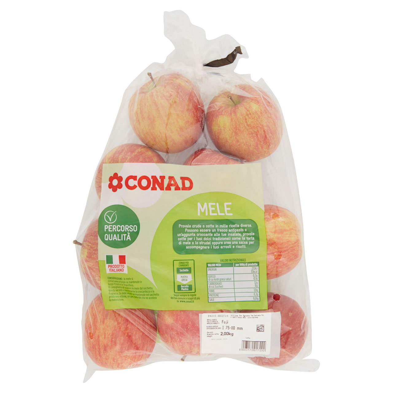 CONAD Percorso Qualità Mele Fuji Italia cal. 75/80 2,00 kg