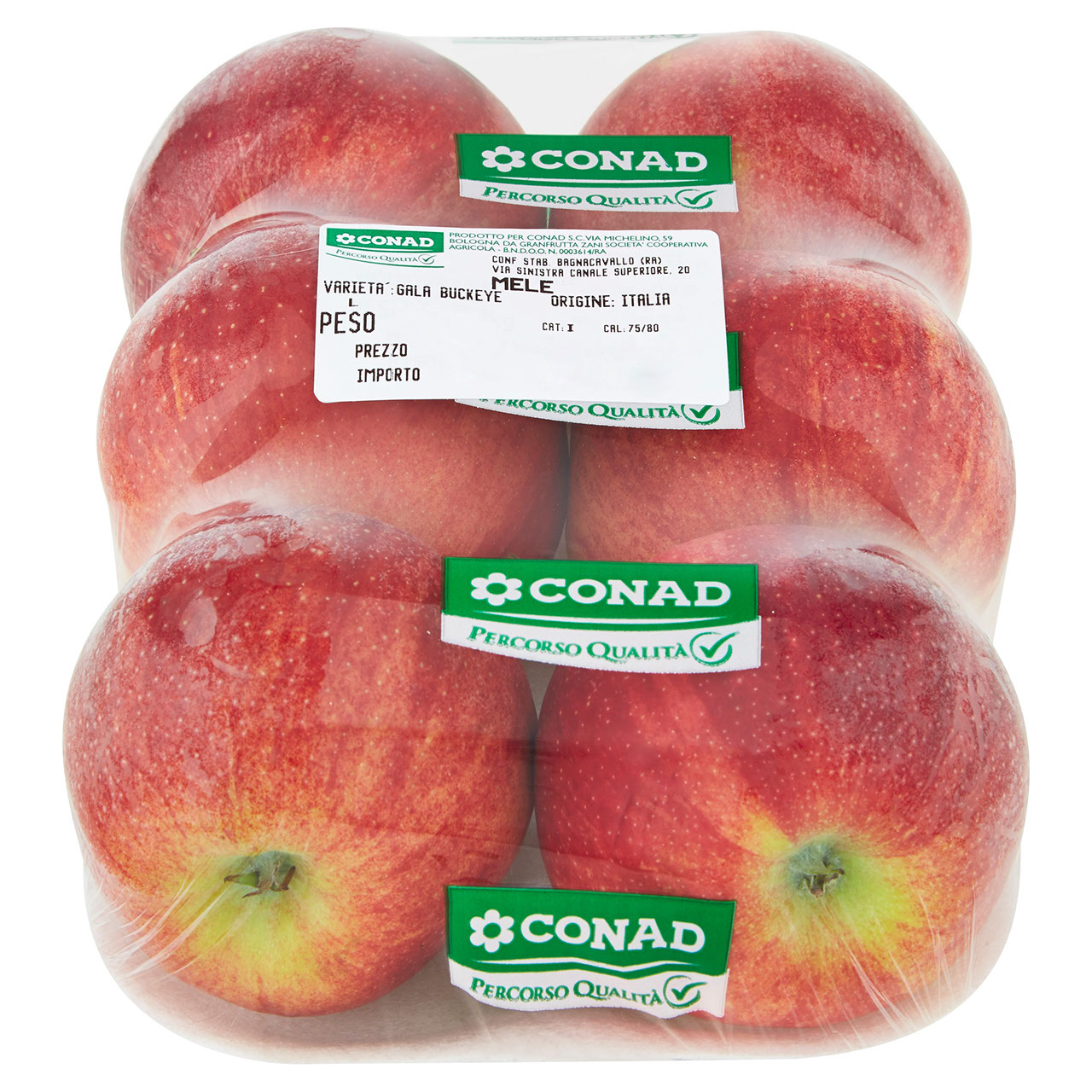 CONAD Percorso Qualità Mele Gala Buckeye Italia cal. 75/80