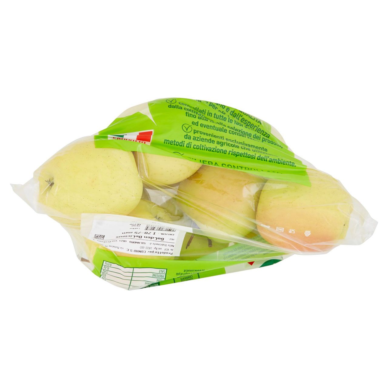 CONAD Percorso Qualità Mele Golden Delicious Italia cal. 70/75 1500 g