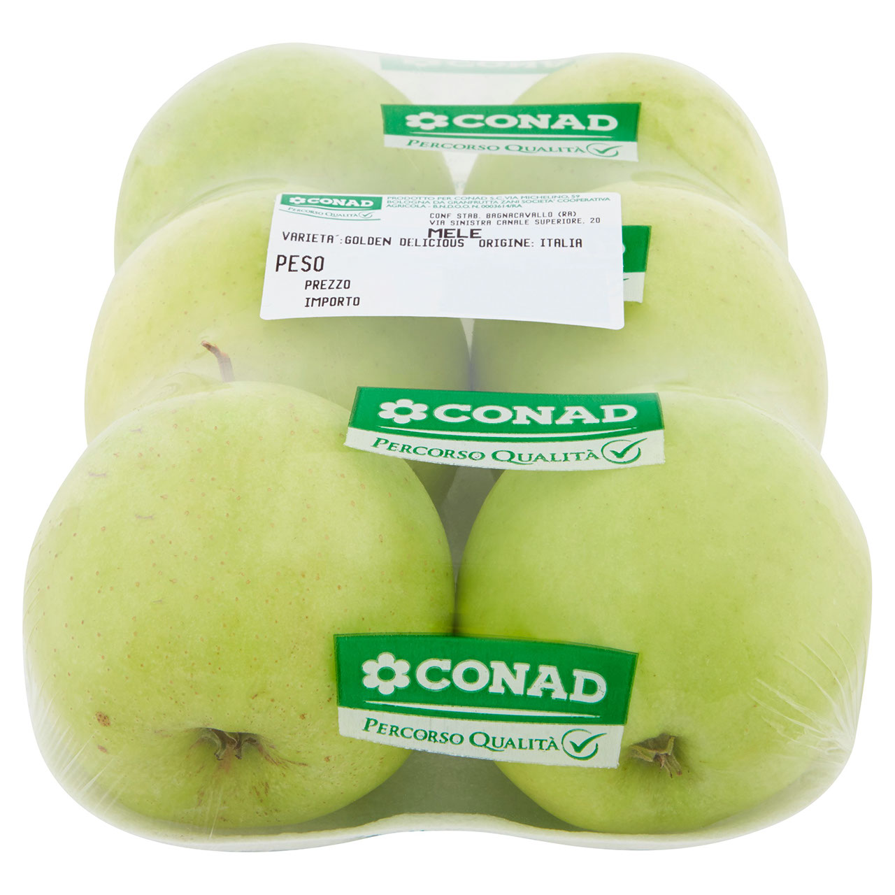 CONAD Percorso Qualità Mele Golden Delicious Italia cal. 75/80