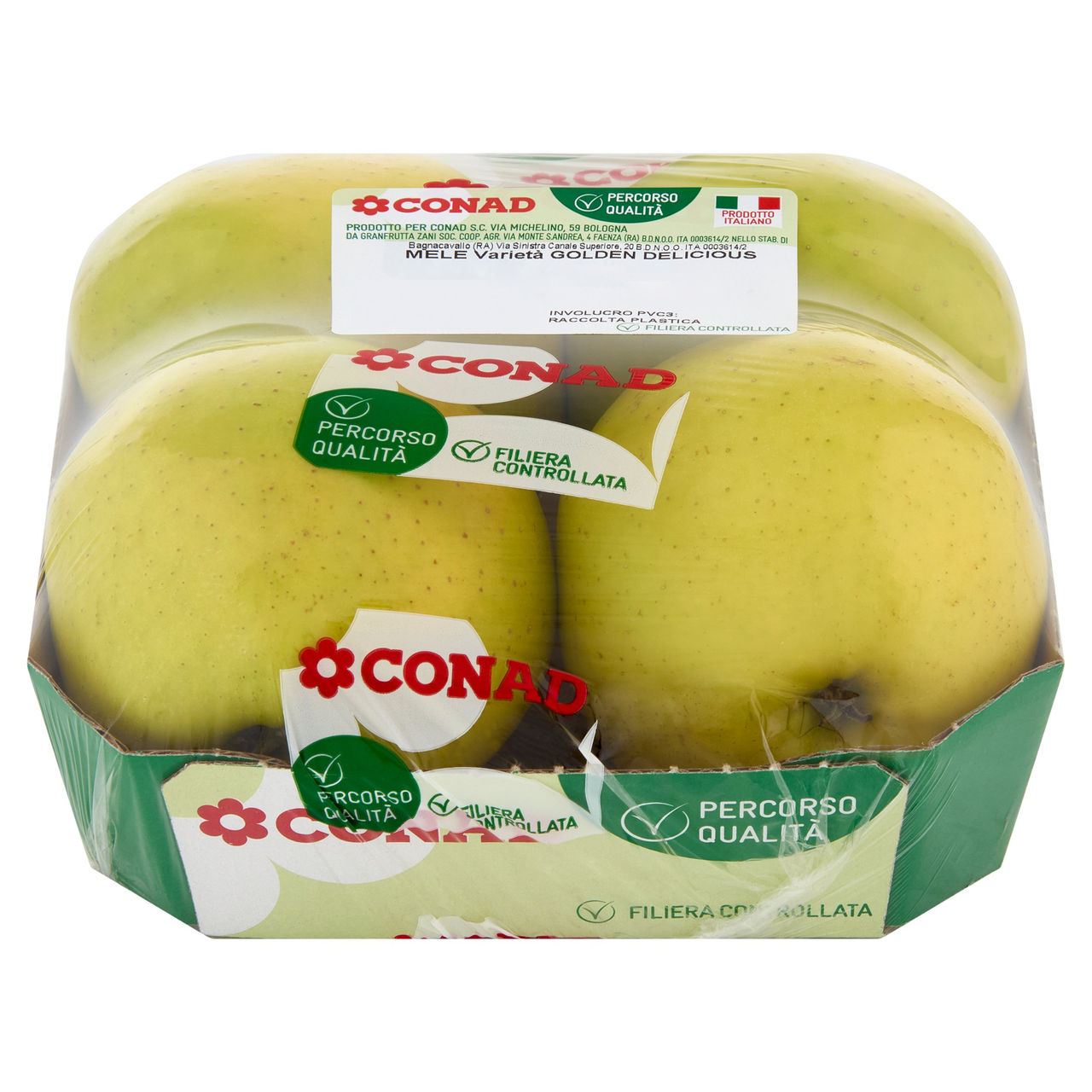 CONAD Percorso Qualità Mele Golden Delicious Italia Cal. 75/80 750 g